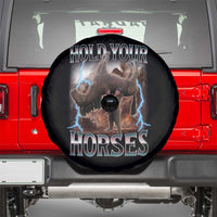 Funny Meme Hold Your Horses Spare Tire Cover Vintage 90s Style Bootleg Graphic - Wonder Print Shop