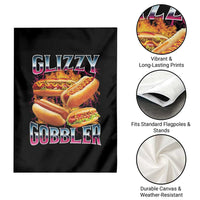 Glizzy Gobbler Garden Flag Vintage Hot Dog Meme Funny Foodie Gen Z - Wonder Print Shop