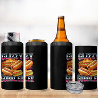 Glizzy Gobbler 4 in 1 Can Cooler Tumbler Vintage Hot Dog Meme Funny Foodie Gen Z - Wonder Print Shop