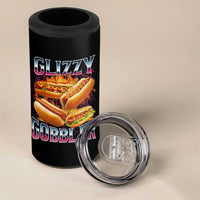 Glizzy Gobbler 4 in 1 Can Cooler Tumbler Vintage Hot Dog Meme Funny Foodie Gen Z - Wonder Print Shop