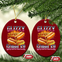 Glizzy Gobbler Ceramic Ornament Vintage Hot Dog Meme Funny Foodie Gen Z - Wonder Print Shop
