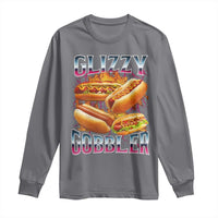 Glizzy Gobbler Long Sleeve Shirt Vintage Hot Dog Meme Funny Foodie Gen Z - Wonder Print Shop