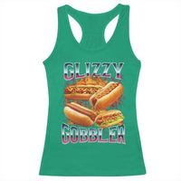 Glizzy Gobbler Racerback Tank Top Vintage Hot Dog Meme Funny Foodie Gen Z - Wonder Print Shop
