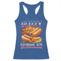Glizzy Gobbler Racerback Tank Top Vintage Hot Dog Meme Funny Foodie Gen Z - Wonder Print Shop