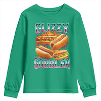 Glizzy Gobbler Youth Sweatshirt Vintage Hot Dog Meme Funny Foodie Gen Z - Wonder Print Shop