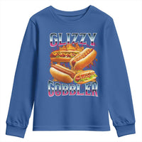 Glizzy Gobbler Youth Sweatshirt Vintage Hot Dog Meme Funny Foodie Gen Z - Wonder Print Shop