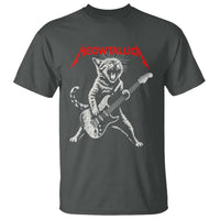 Funny Cat Playing Guitar T Shirt Vintage 90s Classic Rock Star Cat Graphic Rock and Roll - Wonder Print Shop