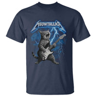 Funny Cat Playing Guitar T Shirt Vintage 90s Style Bootleg Graphic Rock Star Rock Cat - Wonder Print Shop