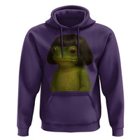 Funny Frog Bob Haircut Meme Hoodie Silly Toad Trends - Wonder Print Shop