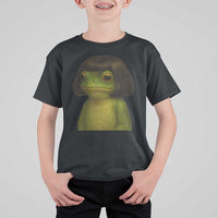 Funny Frog Bob Haircut Meme T Shirt For Kid Silly Toad Trends - Wonder Print Shop