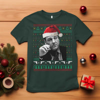 Funny Ugly Christmas T Shirt Funny Mafia Gangster Santa Sopranos Smoking - Wonder Print Shop