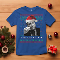 Funny Ugly Christmas T Shirt Funny Mafia Gangster Santa Sopranos Smoking - Wonder Print Shop