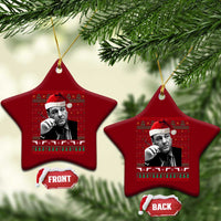 Funny Ugly Christmas Ceramic Ornament Funny Mafia Gangster Santa Sopranos Smoking - Wonder Print Shop