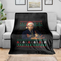 Office Christmas Movie Throw Blanket Funny Retro 90s Movie Ugly Xmas - Wonder Print Shop
