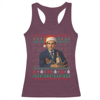Office Christmas Movie Racerback Tank Top Funny Retro 90s Movie Ugly Xmas - Wonder Print Shop