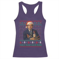 Office Christmas Movie Racerback Tank Top Funny Retro 90s Movie Ugly Xmas - Wonder Print Shop