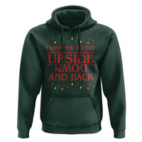 I Love You To The Upside Down Stranger Christmas Hoodie And Back Ugly Xmas Lights - Wonder Print Shop