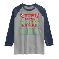 Christmas Things Raglan Shirt Vintage Movie TV Series Retro - Wonder Print Shop