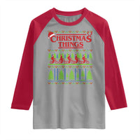 Christmas Things Raglan Shirt Vintage Movie TV Series Retro - Wonder Print Shop