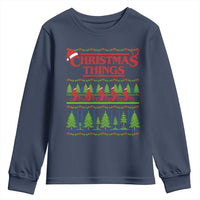 Christmas Things Youth Sweatshirt Vintage Movie TV Series Retro - Wonder Print Shop