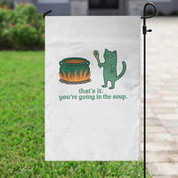 Sarcastic Cat Meme Garden Flag Weirdcore Dark Humor - Wonder Print Shop