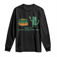 Sarcastic Cat Meme Long Sleeve Shirt Weirdcore Dark Humor - Wonder Print Shop