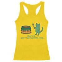 Sarcastic Cat Meme Racerback Tank Top Weirdcore Dark Humor - Wonder Print Shop