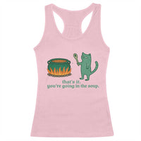 Sarcastic Cat Meme Racerback Tank Top Weirdcore Dark Humor - Wonder Print Shop