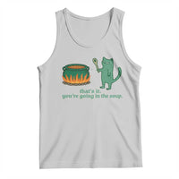 Sarcastic Cat Meme Tank Top Weirdcore Dark Humor - Wonder Print Shop