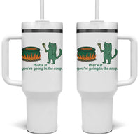 Sarcastic Cat Meme Tumbler With Handle Weirdcore Dark Humor - Wonder Print Shop