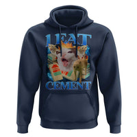 I Eat Cement Cursed Cat Hoodie Funny Cat Meme Ironic - Wonder Print Shop
