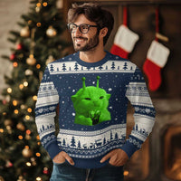 Funny Alien Cat Meme Ugly Christmas Sweater Funny Kitten 90s Retro Vintage Graphic Weird Cats Y2k - Wonder Print Shop