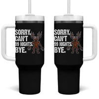 Sorry Cant 99 Nights Bye In The Forest Tumbler With Handle Funny Gamer Gift - Wonder Print Shop