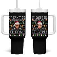 McCarthy It Can’t Be Ugly Christmas Tumbler With Handle Retro Football Fan - Wonder Print Shop