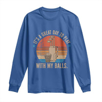 Funny Golf Long Sleeve Shirt Retro Its A Great Day To Play With My Balls - Wonder Print Shop