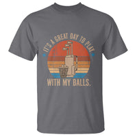 Funny Golf T Shirt Retro Its A Great Day To Play With My Balls - Wonder Print Shop