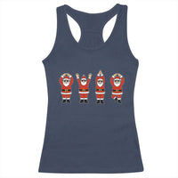 Santa O-H-I-O State Racerback Tank Top Funny Santa Christmas Ohio Midwestern Party Team - Wonder Print Shop