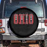 O-H-I-O State Spare Tire Cover Funny Skeletons Ohio Vintage Halloween Team - Wonder Print Shop