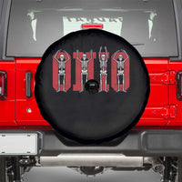 O-H-I-O State Spare Tire Cover Funny Skeletons Ohio Vintage Halloween Team - Wonder Print Shop