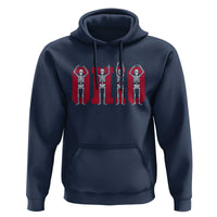 O-H-I-O State Hoodie Funny Skeletons Ohio Vintage Halloween Team - Wonder Print Shop