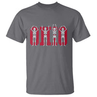 O-H-I-O State T Shirt Funny Skeletons Ohio Vintage Halloween Team - Wonder Print Shop