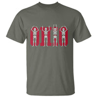 O-H-I-O State T Shirt Funny Skeletons Ohio Vintage Halloween Team - Wonder Print Shop