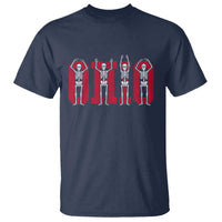 O-H-I-O State T Shirt Funny Skeletons Ohio Vintage Halloween Team - Wonder Print Shop