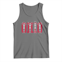 O-H-I-O State Tank Top Funny Skeletons Ohio Vintage Halloween Team - Wonder Print Shop