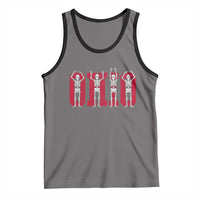 O-H-I-O State Tank Top Funny Skeletons Ohio Vintage Halloween Team - Wonder Print Shop