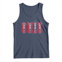 O-H-I-O State Tank Top Funny Skeletons Ohio Vintage Halloween Team - Wonder Print Shop