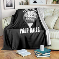Funny Golf Throw Blanket Always Wash Your Balls Meme - Wonder Print Shop
