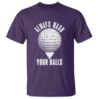 Funny Golf T Shirt Always Wash Your Balls Meme - Wonder Print Shop