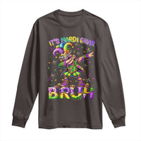 It's Mardi Gras Bruh Long Sleeve Shirt Dabbing Boy Kids
