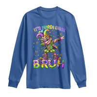 It's Mardi Gras Bruh Long Sleeve Shirt Dabbing Boy Kids